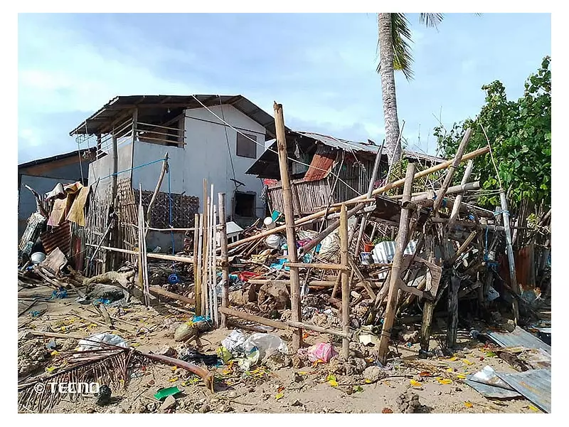 22 Homes Damaged on Olango Island by Tropical Depression Verbena