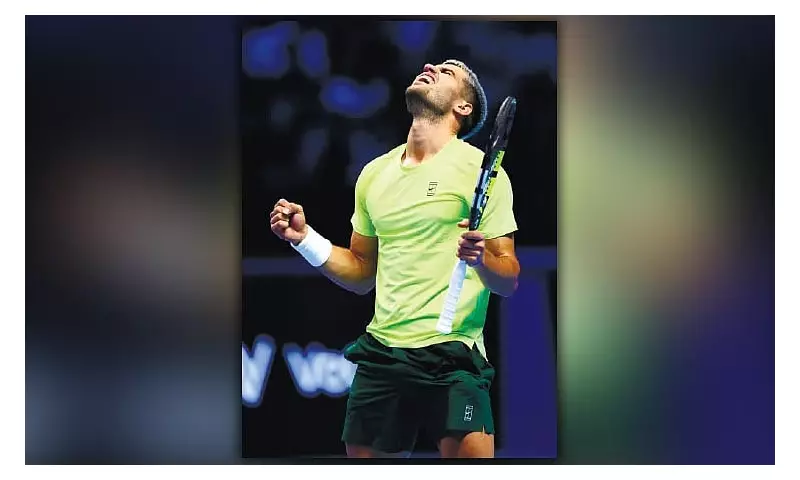 Alcaraz Triumphs Over Fritz, One Win From Year-End No. 1 Ranking