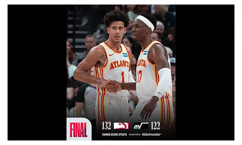 Jalen Johnson's Triple-Double Powers Hawks to 132-122 Win Over Jazz
