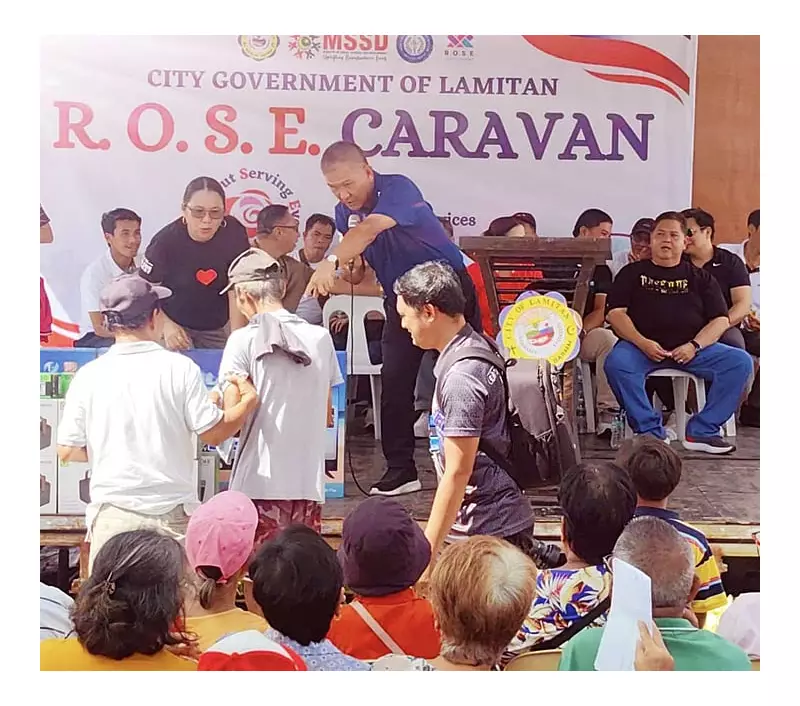 Lamitan City's ROSE Caravan Serves Hundreds on Mayor's 63rd Birthday