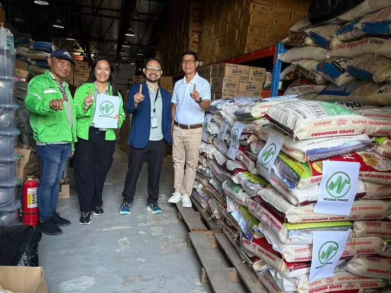 Negros Power Donates 100 Rice Sacks to Typhoon Tino Victims