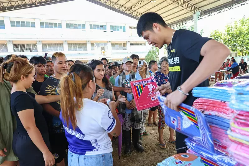 PBA Players Deliver Relief to 1,500 Typhoon Victims in Liloan, Cebu