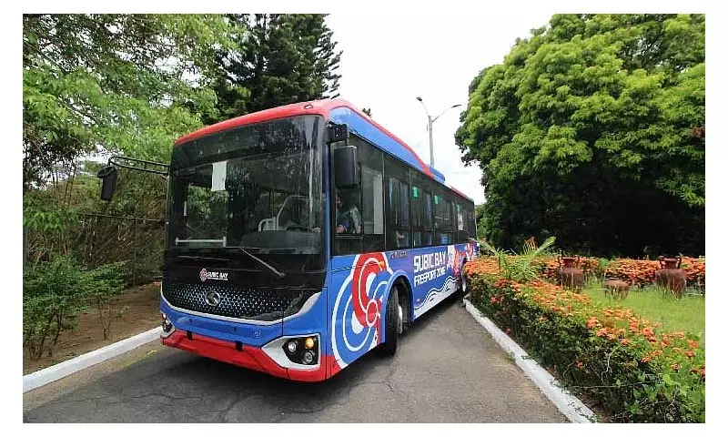 SBMA Tests Electric Buses in Subic Bay Freeport Zone