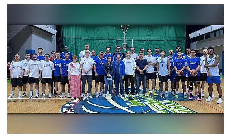 SBP Leaders Visit Gilas Practice Ahead of FIBA World Cup