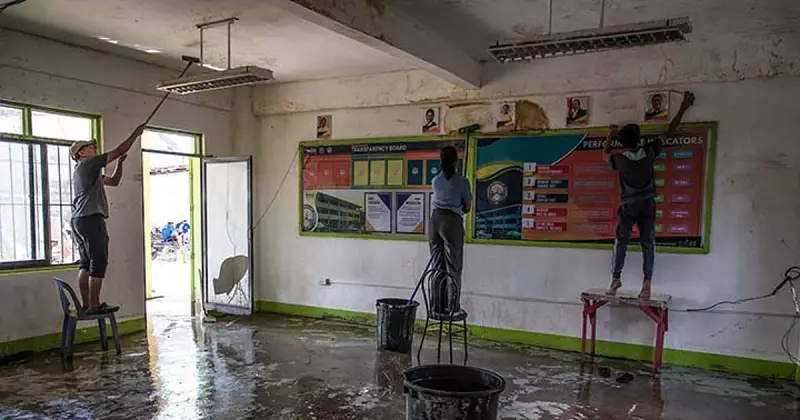 Student Volunteers Restore Biasong Elementary School After Typhoon Tino