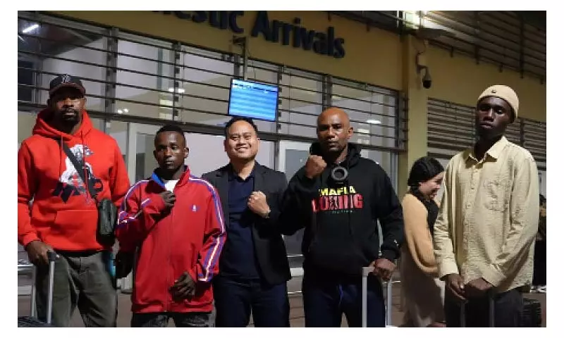 Tanzanian Boxer Yohana Arrives in Bohol for WBO Clash vs Suganob