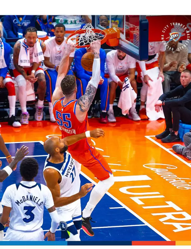 Thunder Extends Streak to 10, Tops Timberwolves 113-105