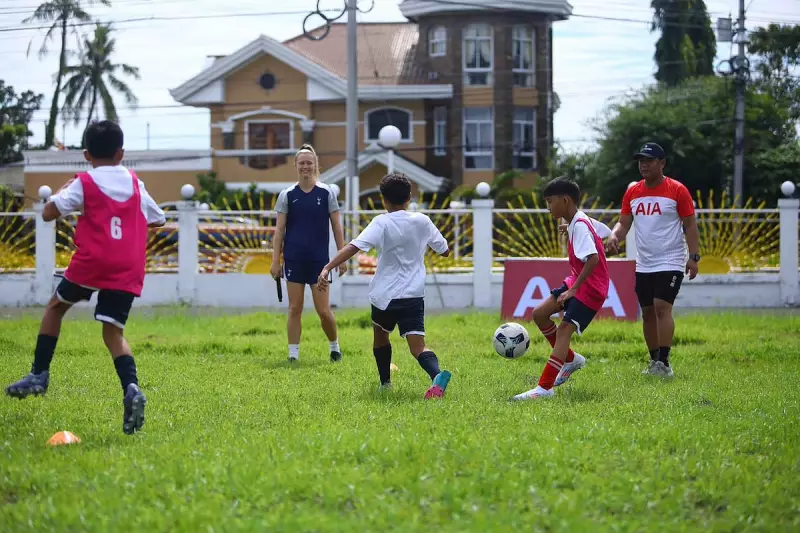 Tottenham Hotspur Coaches Bring Premier League Football Clinic to Iloilo Youth