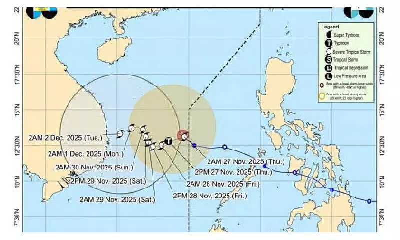 Tropical Cyclone Verbena Exits PAR, Intensifies to 110 kph