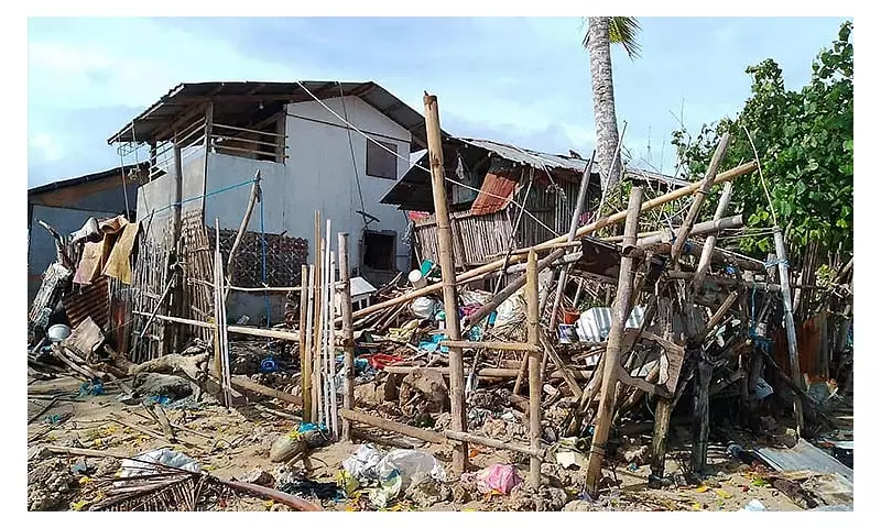 Typhoon Verbena Damages 22 Homes, 9 Fishing Boats on Pangan-an Island
