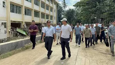 President Marcos Visits Cebu Typhoon Victims, Security Praised