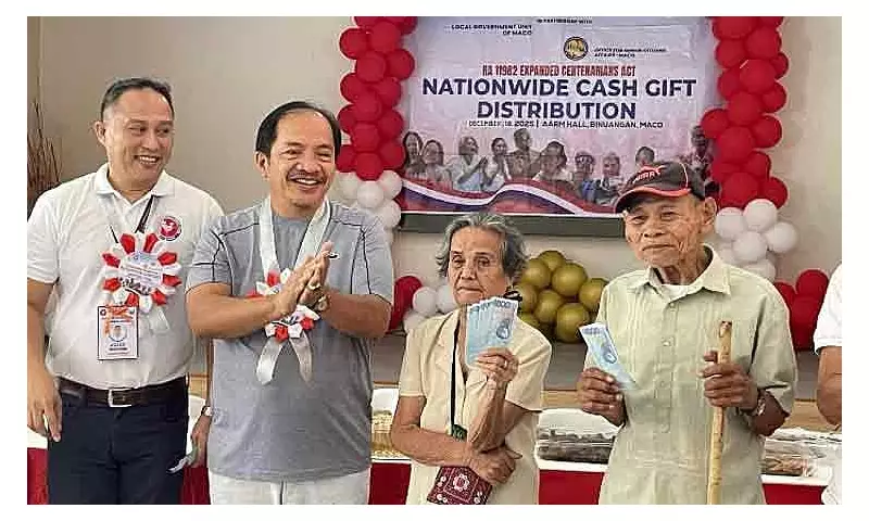 682 Davao de Oro Seniors Get Christmas Cash Gifts via Expanded Centenarian Act