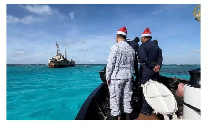 AFP Delivers Noche Buena to Troops in West Philippine Sea on Dec. 23