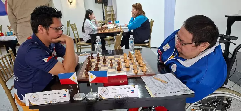 Darry Bernardo Wins, Creates 3-Way Tie at Asian Para Chess 2025