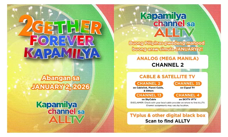 Kapamilya Channel Moves to ALLTV in 2026 After TV5 Split