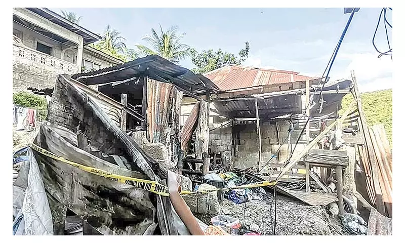 Naga City Fire: 2 Children Rescued, House Destroyed in Barangay Naalad