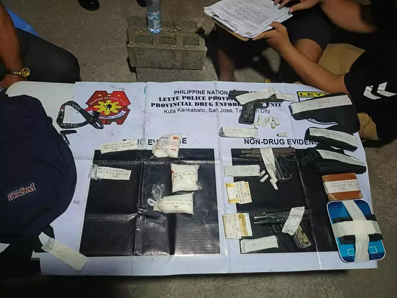 P2M Shabu, Firearms Seized, HVI Arrested in Leyte Police Operation