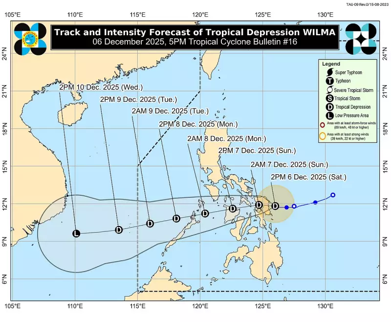 TD Wilma Stalls Over Eastern Samar, Landfall Expected Soon