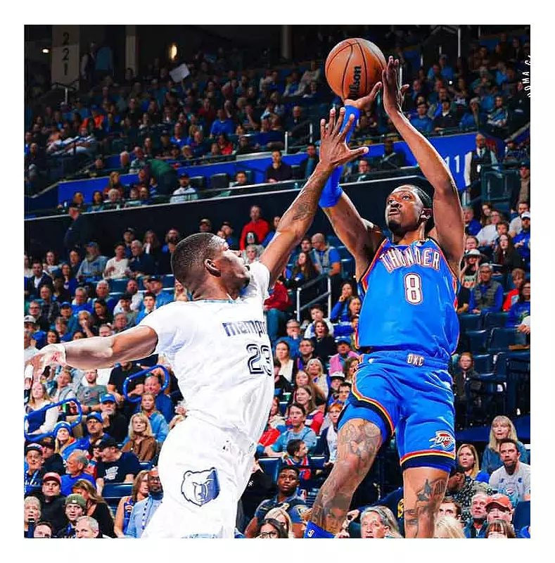 Thunder Stay Perfect at Home, Crush Grizzlies 119-103 for 14-0 Record