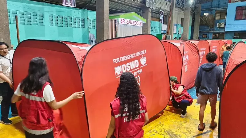 49 Modular Tents Deployed in Cebu City After Fire, Providing Shelter for 49 Families