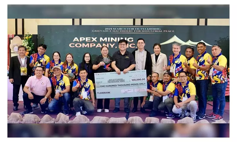 Apex Mining Wins Top 2025 DOLE-NCMB Industrial Peace Awards