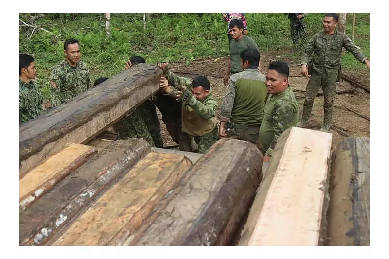 Basilan Authorities Seize Illegal Lauan Logs in Former Abu Sayyaf Stronghold