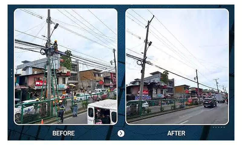 Davao Light Clears 52km of Spaghetti Wires in 2025, Exceeds Target