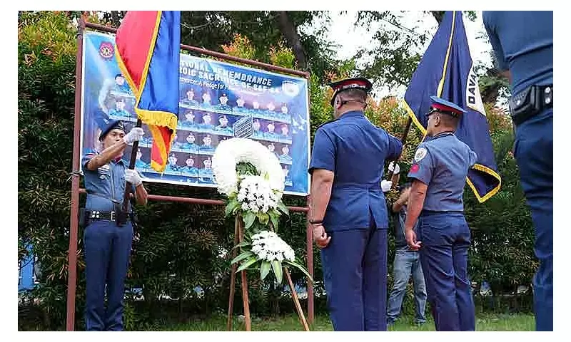 Davao Police Honors SAF 44 on 11th Anniversary of Mamasapano Tragedy