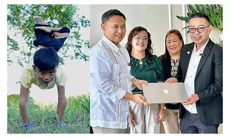 DepEd Sec. Angara Awards Laptop to Davao Oriental Student with Disability