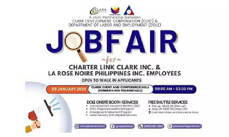 DOLE Hosts Clark Job Fair for 867 Displaced Workers on Jan 9