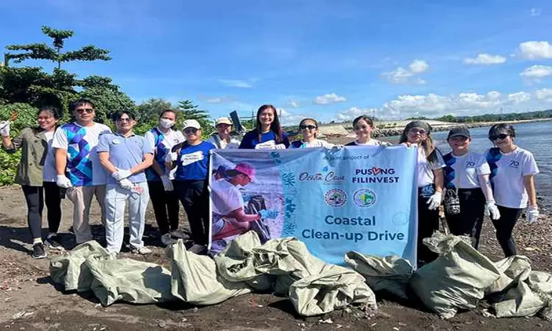 Filinvest Leads Coastal Cleanup in Davao, Removes Plastic Threat to Oceans