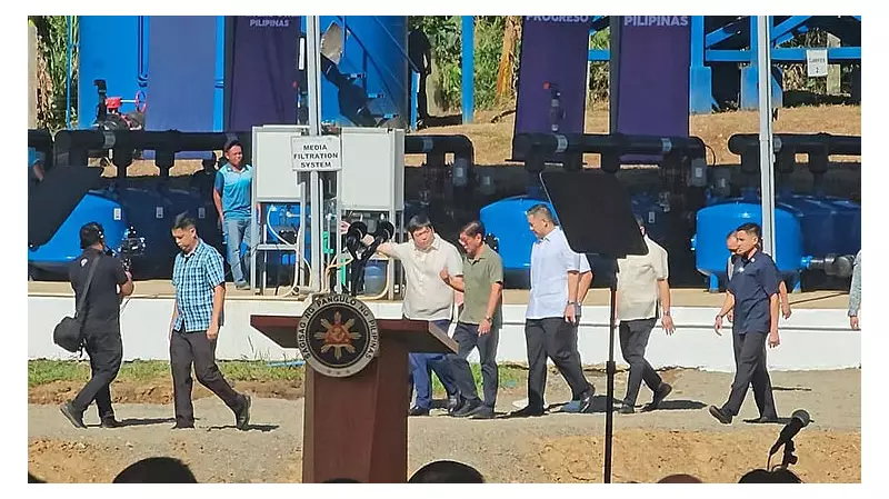 Marcos Inspects P1.5B Negros Water Plant, Boosting Supply for 500k Residents