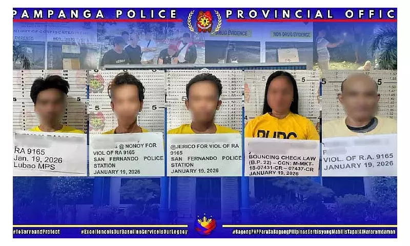 Pampanga Police Nab 6 in Sweeping Anti-Crime Operations