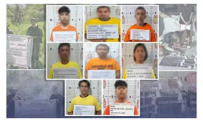 PNP Nabs 8 Most Wanted, Seizes P8.8M Drugs in New Year Crackdown