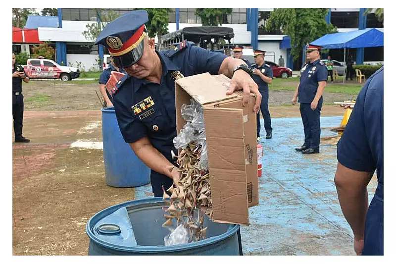 PRO-NIR Destroys P437K Worth of Illegal Firecrackers Across Negros Island
