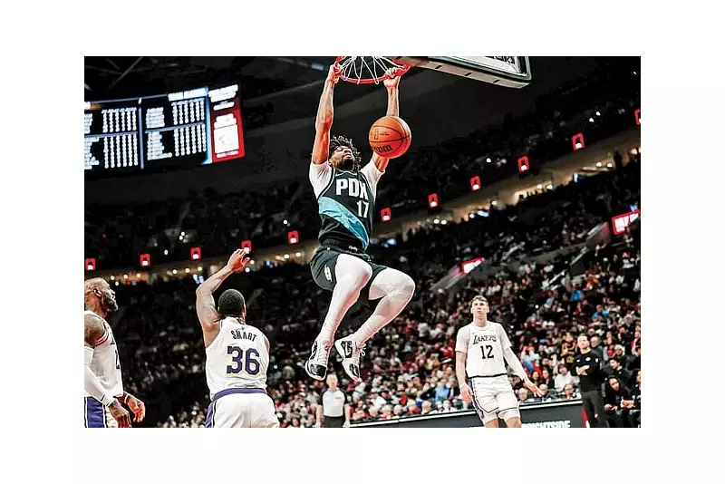 Shaedon Sharpe's 25 Points Lead Blazers Past Lakers 132-116