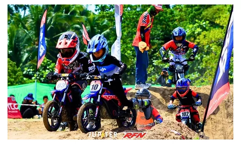 Tagum City Hosts Philippines' First E-Bike Motocross Race for Kids at Botanical Park