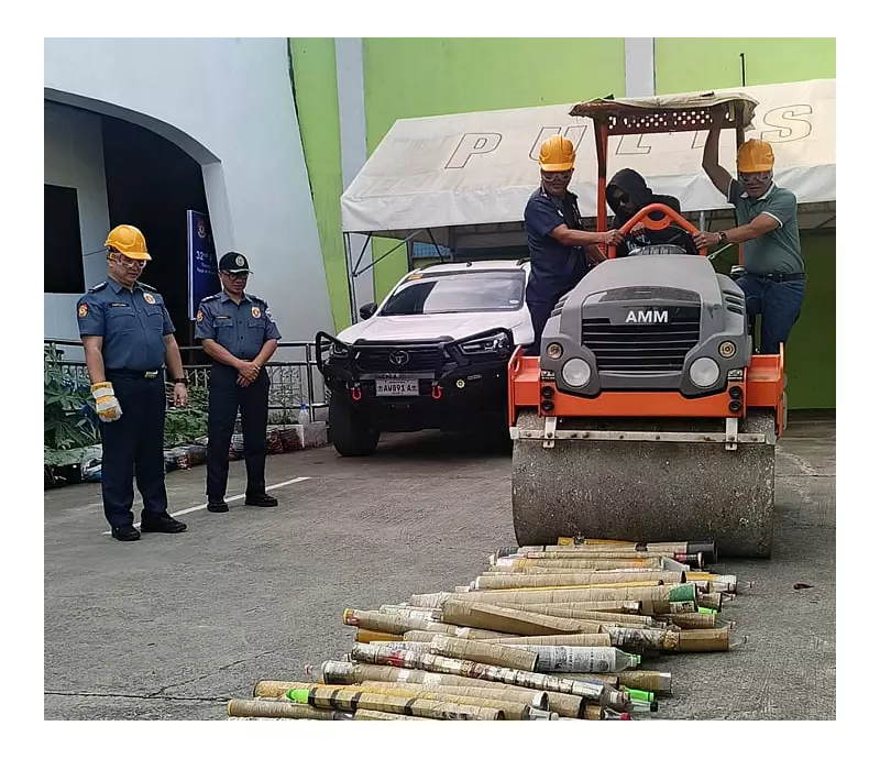 Zamboanga Police Destroy Over 100 Illegal 'Boga' Cannons, Mufflers