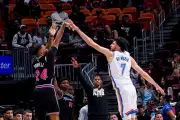 Heat Stun Thunder 122-120 on Wiggins' Late Three, Powell's Assist