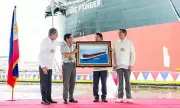 Marcos Names World's First Methanol Kamsarmax Ship 'Brave Pioneer' in Cebu