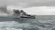 Motor Yacht Allusive Catches Fire Off Tingloy, Batangas Coast