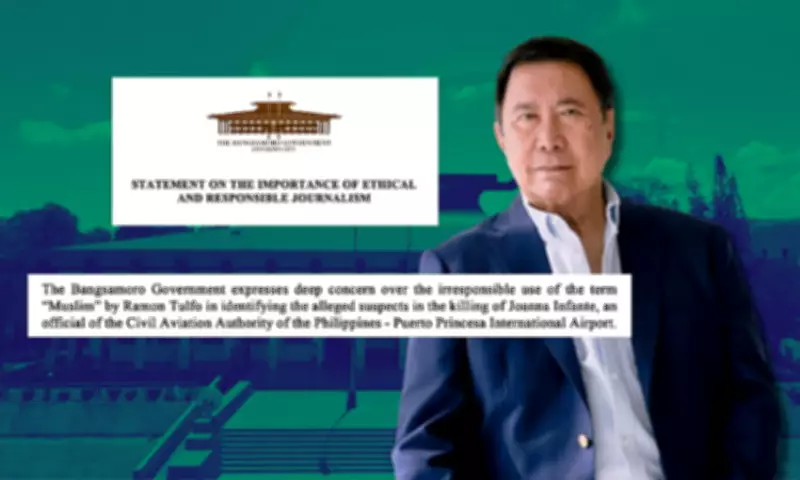 Bangsamoro Government Criticizes Ramon Tulfo's Religious Identification in Palawan Shooting Case
