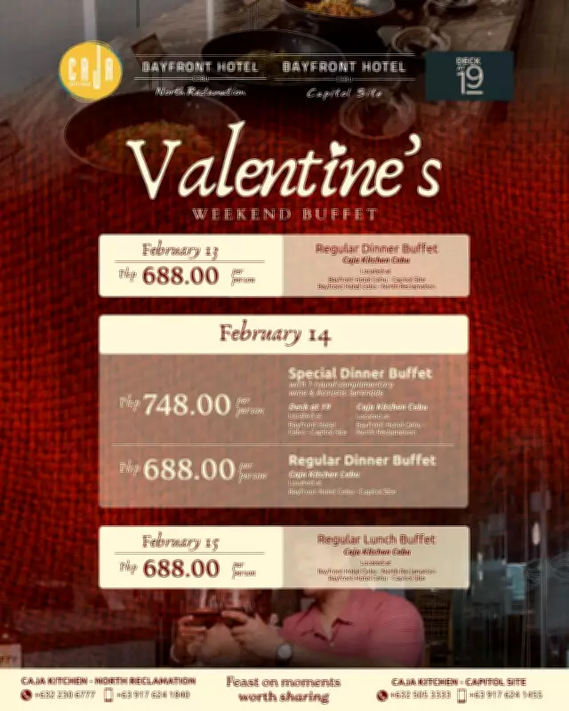 Caja Kitchen Cebu's Valentine's Buffet: Savor Love Through Shared Meals
