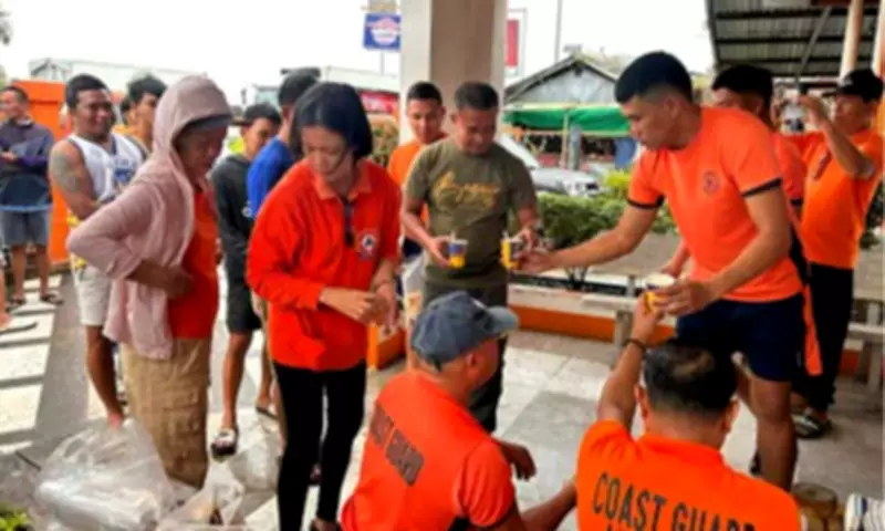 Coast Guard Auxiliary Serves Meals to 5,835 Stranded Passengers Amid Basyang