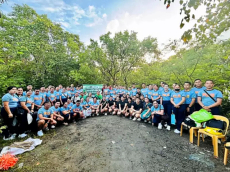 Iloilo Police Lead Mangrove Planting and Coastal Clean-Up Drive