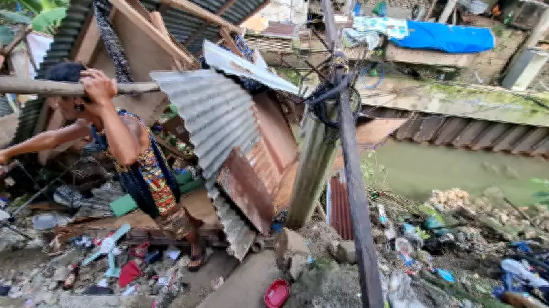 Landslide Destroys Homes in Cebu City's Kalunasan, Over 40 Evacuated