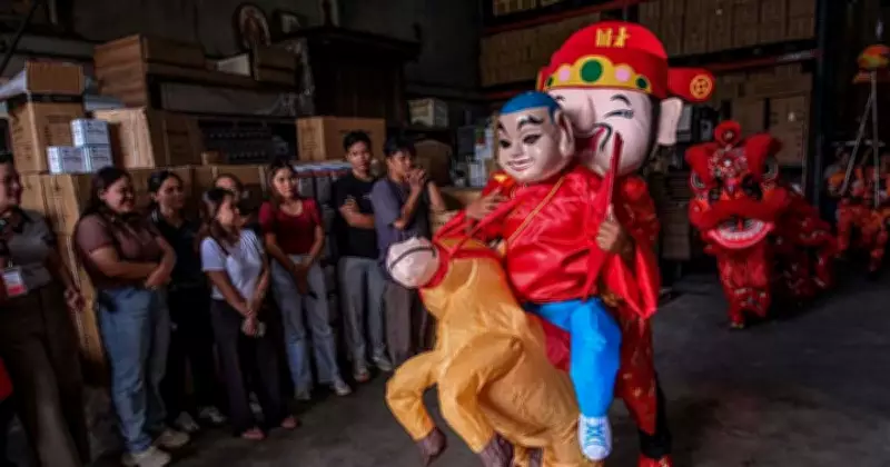 Lion and Dragon Dances Herald Chinese New Year in Cebu with Fire Horse Rituals