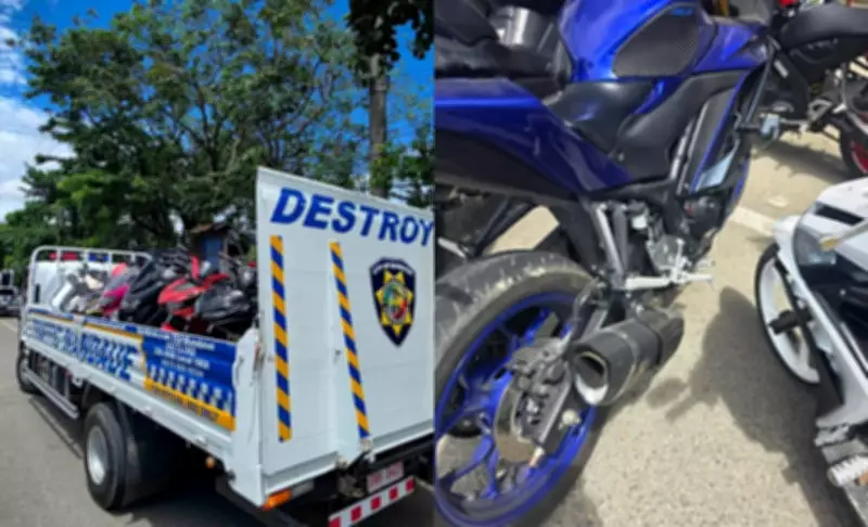 LTO 7 Impounds 50 Motorcycles in Crackdown on Modified Mufflers