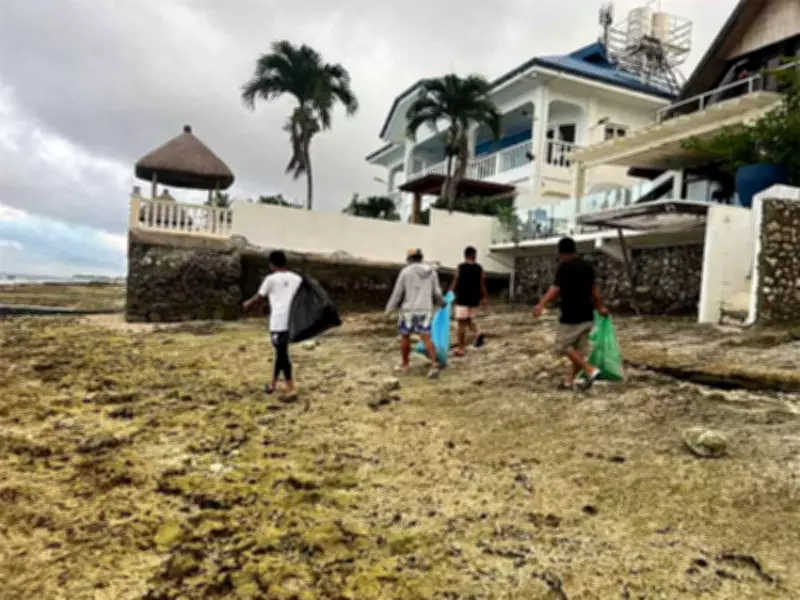Moalboal Freedivers Collect 40-60 Kilos of Trash in Monthly Shoreline Cleanup