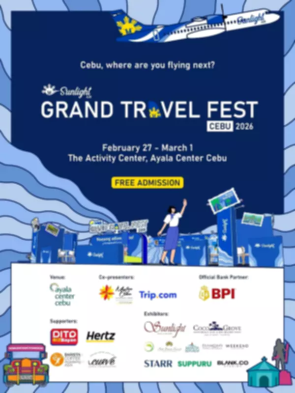 Sunlight Air's Grand Travel Fest Returns to Cebu with P8 Flights and Discounts